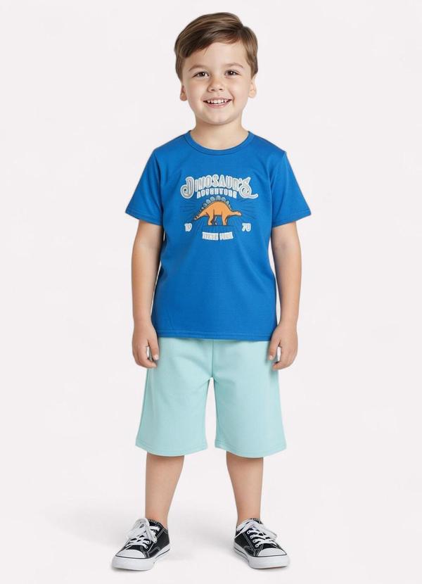 Conjunto Infantil Dinossauro Azul