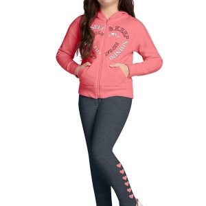 Conjunto Infantil Menina Corações Rosa