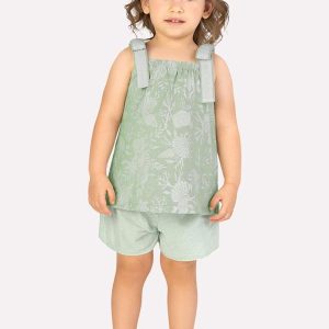 Conjunto Infantil Menina Estampa Verde