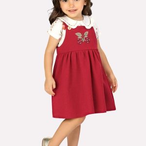 Conjunto Infantil Menina Morangos Off White