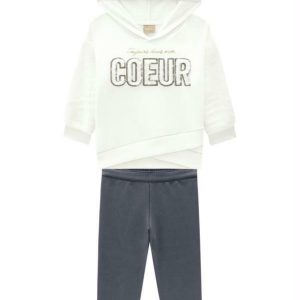 Conjunto Infantil Menina Off White