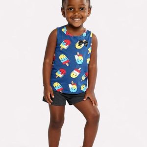 Conjunto Infantil Menina Sorvetinho Azul
