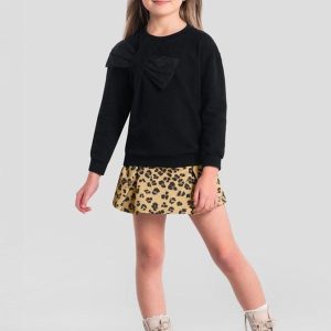 Conjunto Infantil Menina de Oncinha Preto
