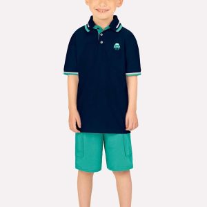 Conjunto Infantil Menino Bordado Marinho