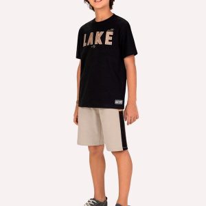 Conjunto Infantil Menino Bordado Preto
