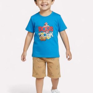 Conjunto Infantil Menino Cachorrinho Azul