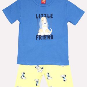 Conjunto Infantil Menino Cachorrinho Azul