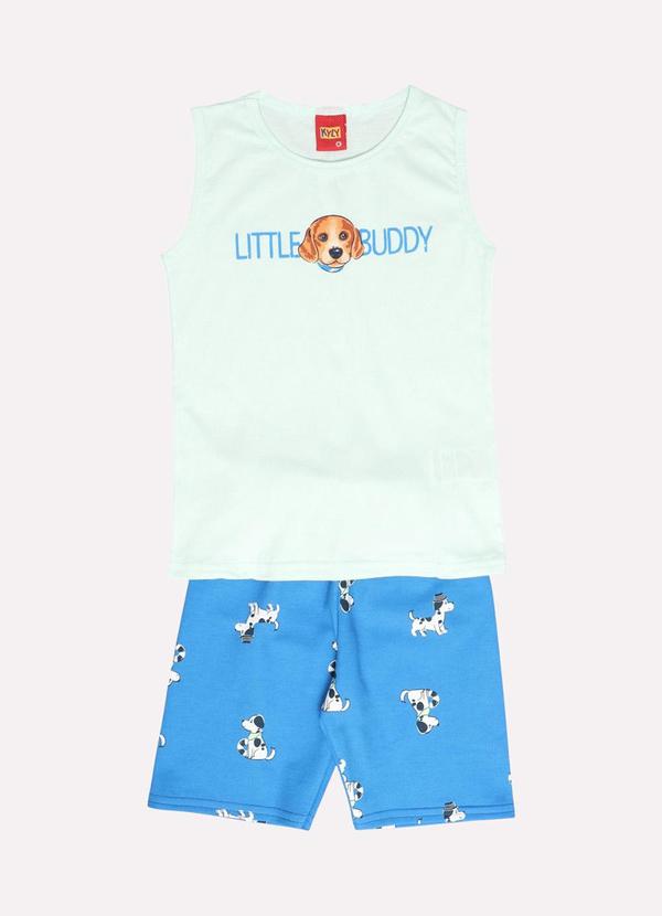 Conjunto Infantil Menino Cachorrinho Verde
