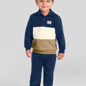 Conjunto Infantil Menino Colorblock Azul