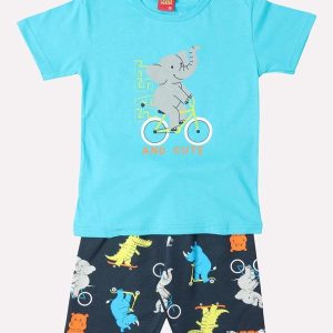 Conjunto Infantil Menino Elefante Azul