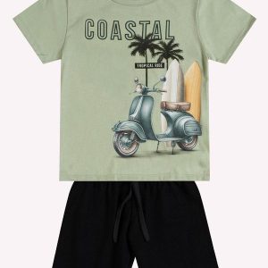 Conjunto Infantil Menino Estampa Verde
