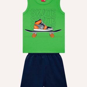 Conjunto Infantil Menino Estampa Verde