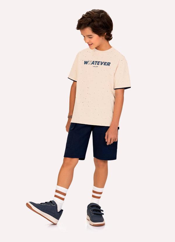 Conjunto Infantil Menino Lettering Bege
