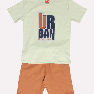 Conjunto Infantil Menino Lettering Verde