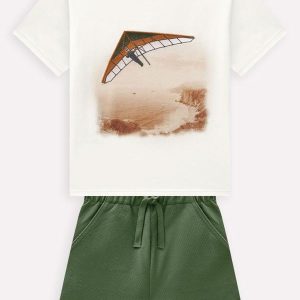 Conjunto Infantil Menino Parapente Off White