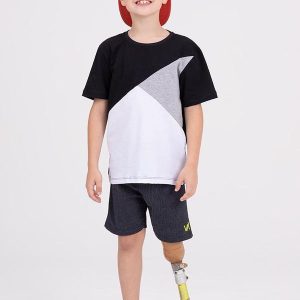 Conjunto Infantil Menino Recortes Preto