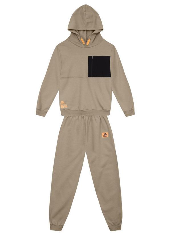 Conjunto Infantil Menino Rm Moletom Cinza
