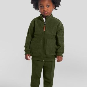 Conjunto Infantil Menino em Cotelê Verde