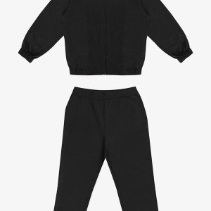 Conjunto Jaqueta com Calça Moletom Preto