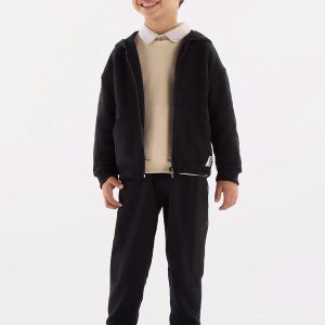 Conjunto Jaqueta e Calça Menino Preto