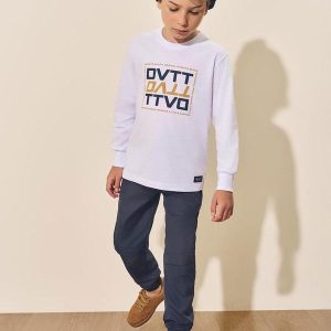 Conjunto Longo Infantil Menino Dvtt Branco