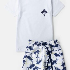 Conjunto Masculino Coqueiros Branco