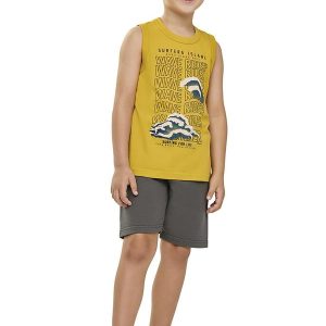 Conjunto Masculino Infantil Amarelo