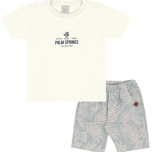 Conjunto Meia Malha Bege