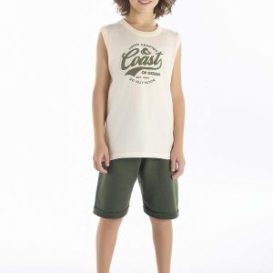 Conjunto Meia Malha Bege