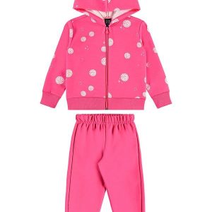 Conjunto Menina Jaqueta e Calça Rosa