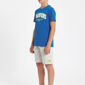 Conjunto Menino Camiseta e Bermuda Azul