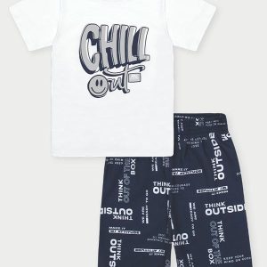 Conjunto Menino Chill Out Branco