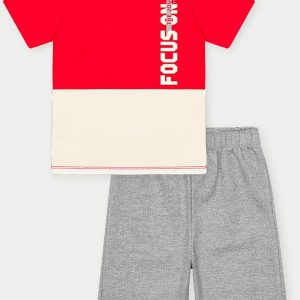 Conjunto Menino Focus Vermelho
