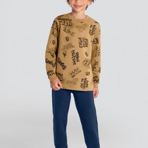 Conjunto Menino de Skate Marrom