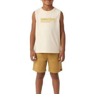Conjunto Original Brand em Malha Areia