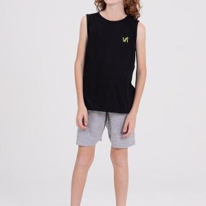Conjunto Regata Infantil Menino Essencial Preto