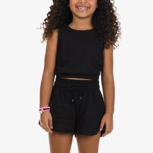 Conjunto Regata com Shorts Malhão Fruit Preto
