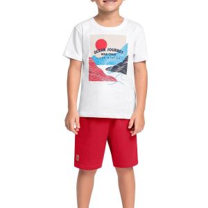 Conjunto Regata e Bermuda Branco
