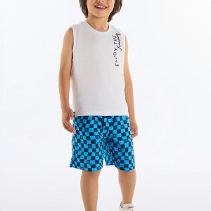 Conjunto Regata e Bermuda Menino Branco