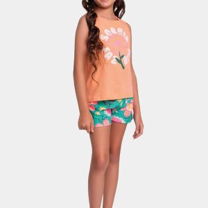 Conjunto Regata e Short Laranja