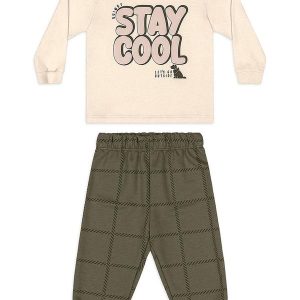 Conjunto Stay Cool para Bebê Menino Bege