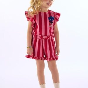 Conjunto Tulipa Bata Short Rosa