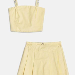 Conjunto de Alfaiataria Amarelo