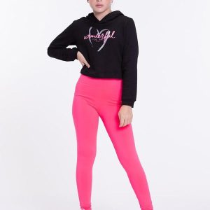 Conjunto de Moletom Wonderful You Are Preto