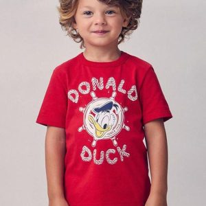 Conjunto do Donaldo Duck Vermelho