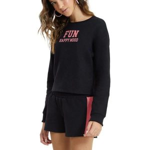 Conjunto em Moletinho Teen Menina Preto