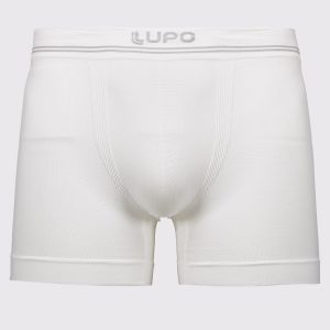 Cueca Boxer Lupo Microfibra Sem Costura Branco