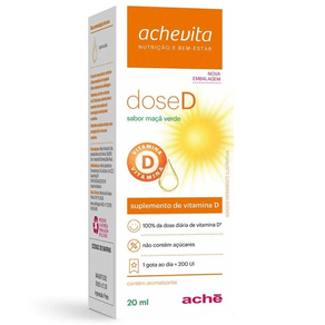 DoseD 200ui solução oral frasco com 20ml sabor maçã verde