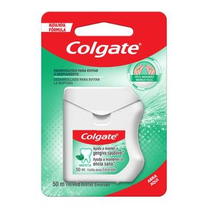 Fio Dental Encerado Colgate Sabor Menta 50 Metros