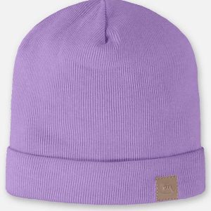 Gorro em Ribana Unissex para Bebê Roxo
